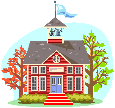 cartoon school house