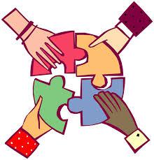cartoon hands assembling puzzle