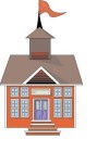 cartoon schoolhouse 
